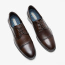 Sapato de Couro Smart Comfort Madison Hi-Soft 32 Marrom Cadarço